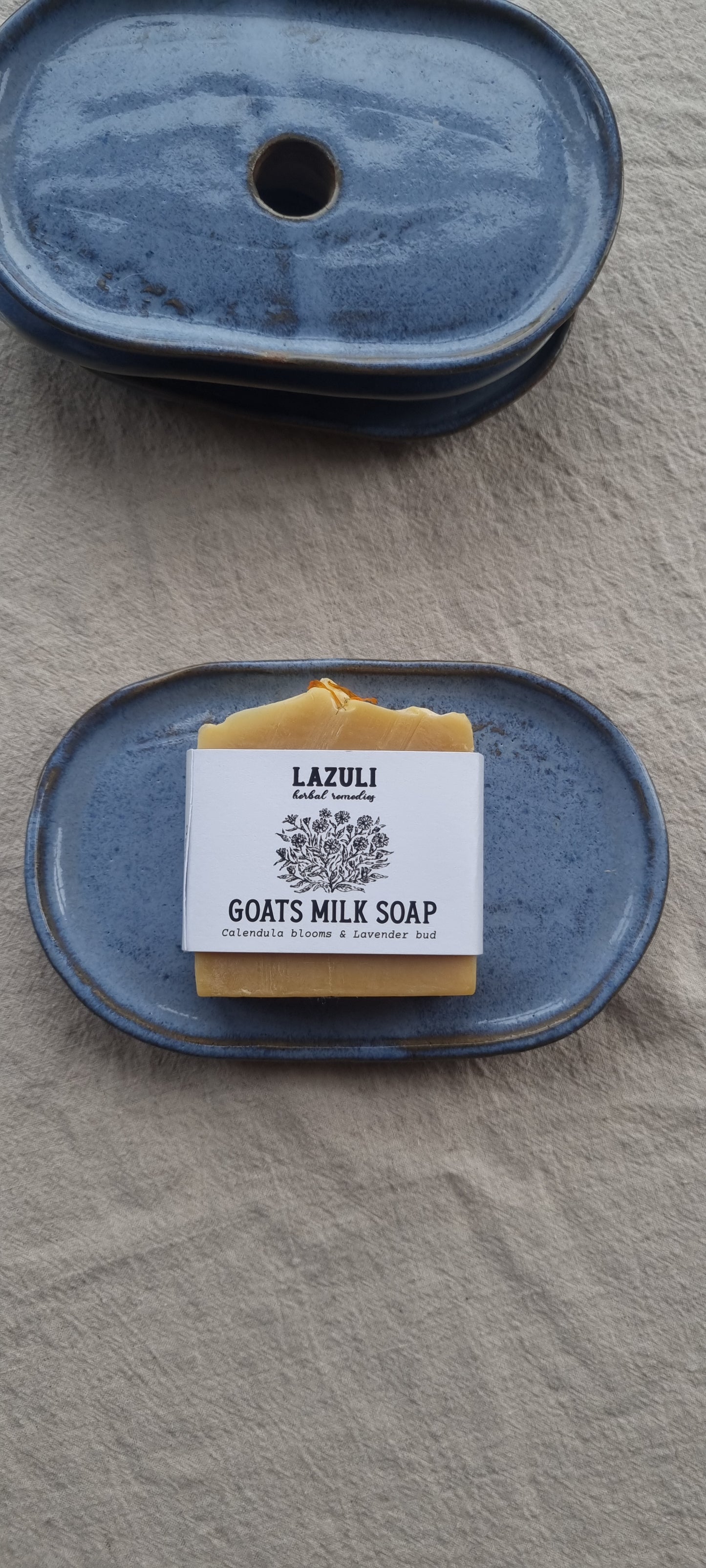 Handmade Ceramic Botanical Soap Dish