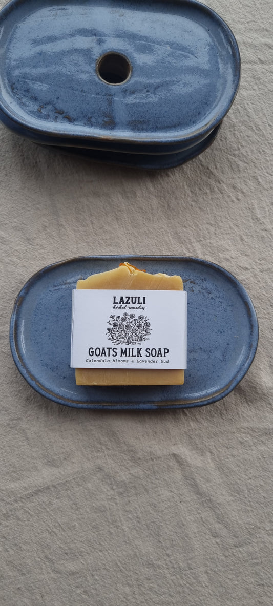 Handmade Ceramic Botanical Soap Dish