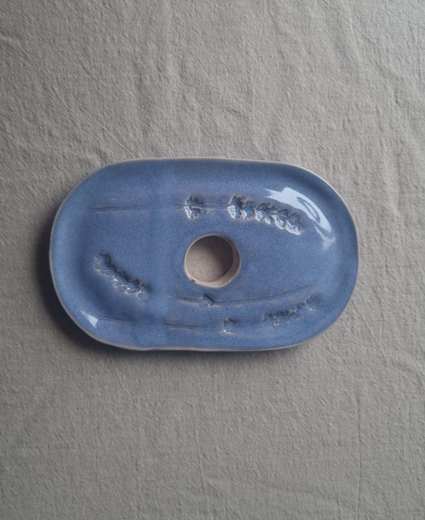 Handmade Ceramic Botanical Soap Dish