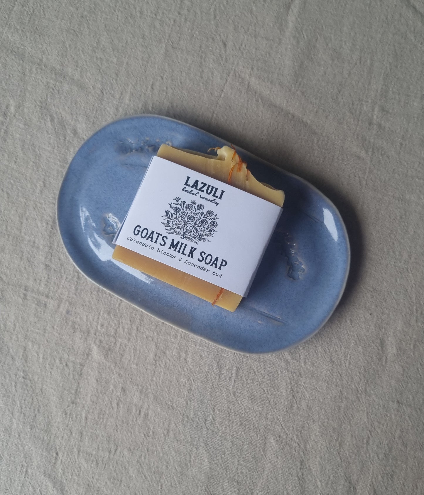 Handmade Ceramic Botanical Soap Dish